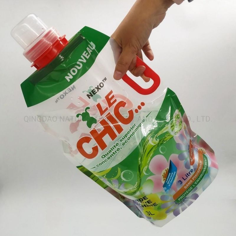 500ml 750ml 1L-5L Stand up Spout Bag for Washing Liquid Packaging Doypack Pouches Mylar Bags