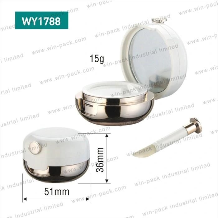 Winpack Hot Sell Round White Loose Powder Case for Cosmetic Packing