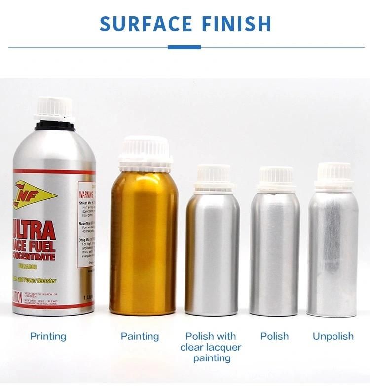 Sealed Spiral Neck Screw Paint Aluminum Bottle