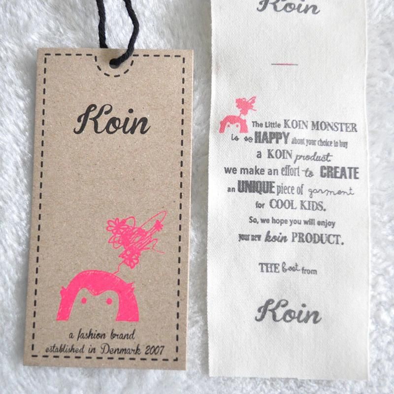 Eco-Friendly Printed Canvas Hang Tag for Apparel