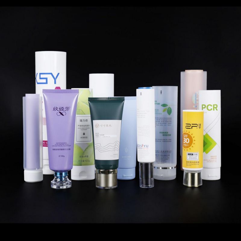 Factory Customized Logo Empty Eco Mini PE Hand Cream Body Lotion Cosmetic Squeeze Plastic Tube Round Tubes