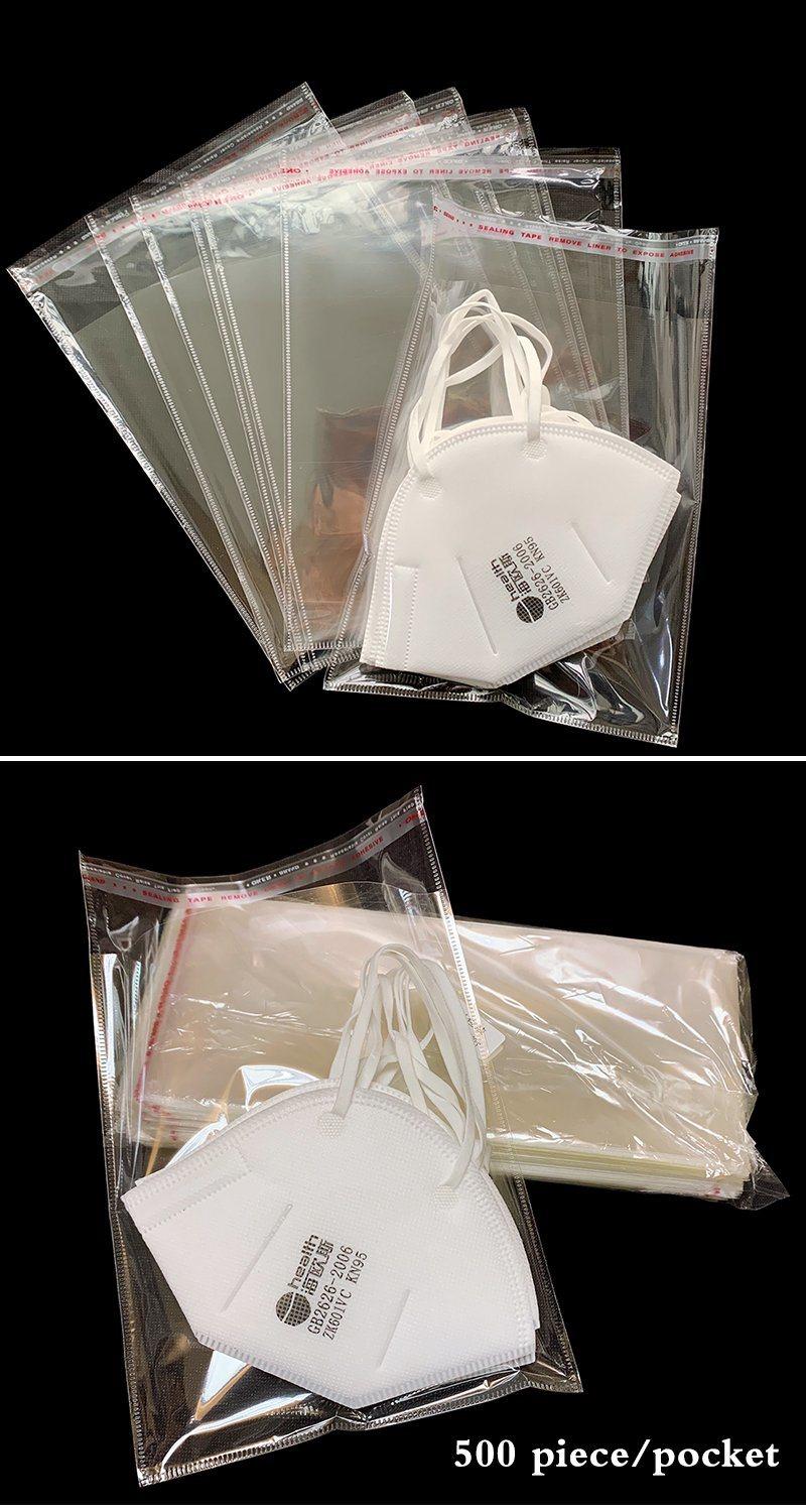 Stock BOPP Packaging Bag for Book Cloths Food Face Mask