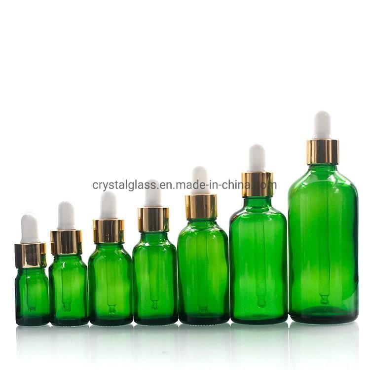 20ml Green Glass Essential Oil Package Bottle with Pipette Dropper