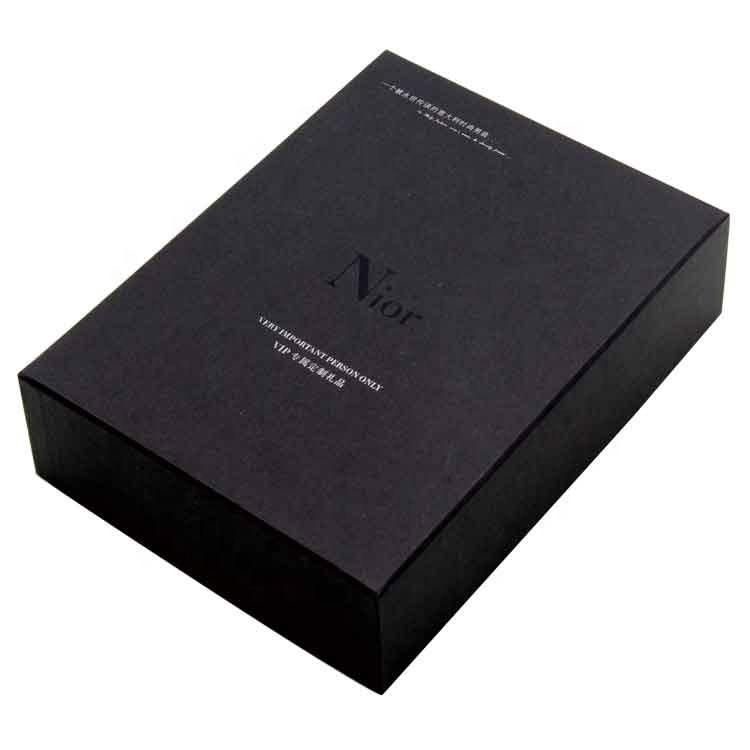 Custom Printing High Quality T Shirt Packaging Matte Black Gift Box