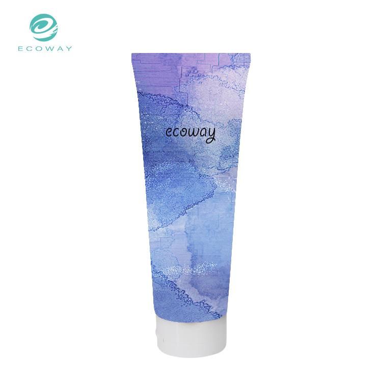 Empty 225ml PE Cosmetic Plastic Cream Clear Squeeze Flip Hair Mask Tube