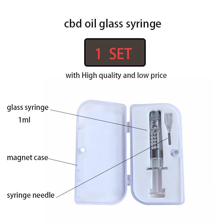 Wholesale 1set 1ml Luer Lock Glass Syringe with Needle and Packaging