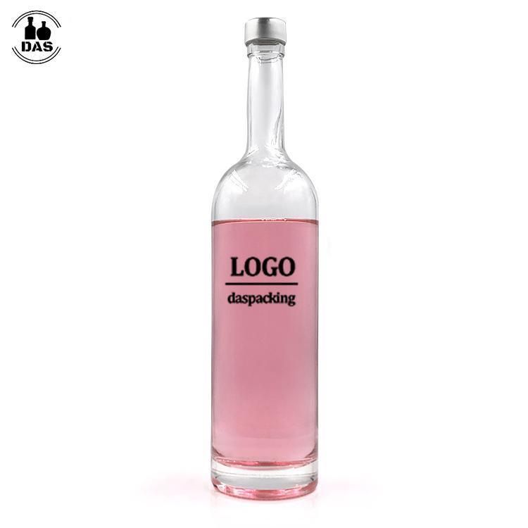 2021 High Quality 1 Liter Glass Liquor Bottles for Vodka Beverage Drink