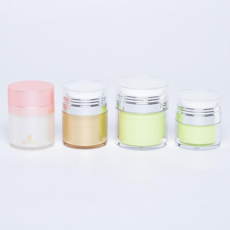 Skincare Packaging Luxurious Plastic Acrylic Airless Empty Cosmetic Jars for Lotions and Creams