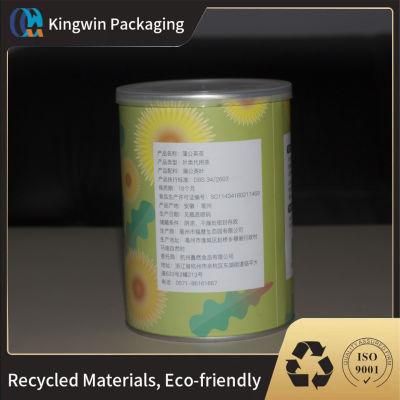 Paper Cylinder Kraft Paper Box Packaging Tube Plastic Lid Metal Lid Paper Tube