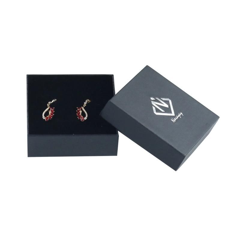 Small Gift Jewelry Boxes for Necklace and Ring, Cardboard Custom Logo Printed Jewelry Box with Lid