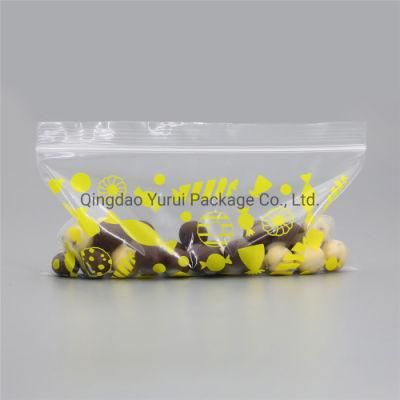 LDPE Clear Printed 8 Inch Plastic Zip Lock Bag