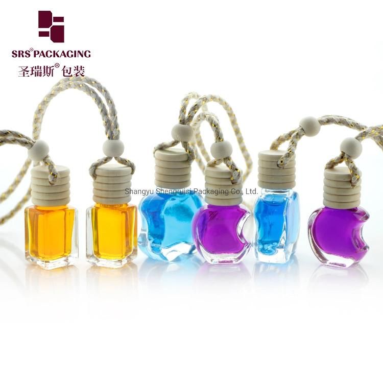 wholesale Car Perfume Glass Bottle Hanging Empty Refillable Bottle for Auto Pendant