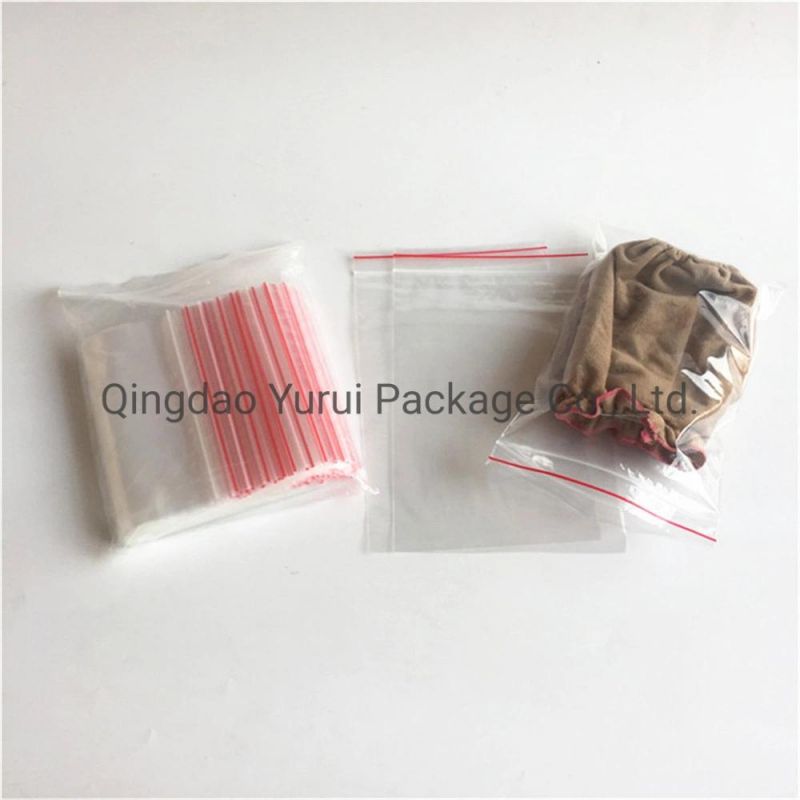 Food Grade Plastic Bag Clear Printed Kitchen Slide Zip Lock Zipper Self Sealing Bag