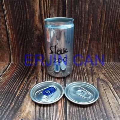 Erjin Slick Sleek 200ml 6.7oz 6.8oz Ounce Empty Small Aluminum Beverage Can Wholesale