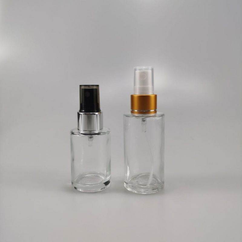 0ml 40ml 50ml 80ml 100ml 120ml Glass Spray Bottle Square Fine Mist Perfume Bottle with Aluminum Fine Mist Atomizer