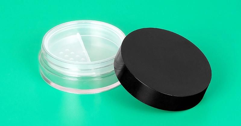 Wholesale Round Black Compact Powder Case Loose Powder Case for Loose Powder Packaging