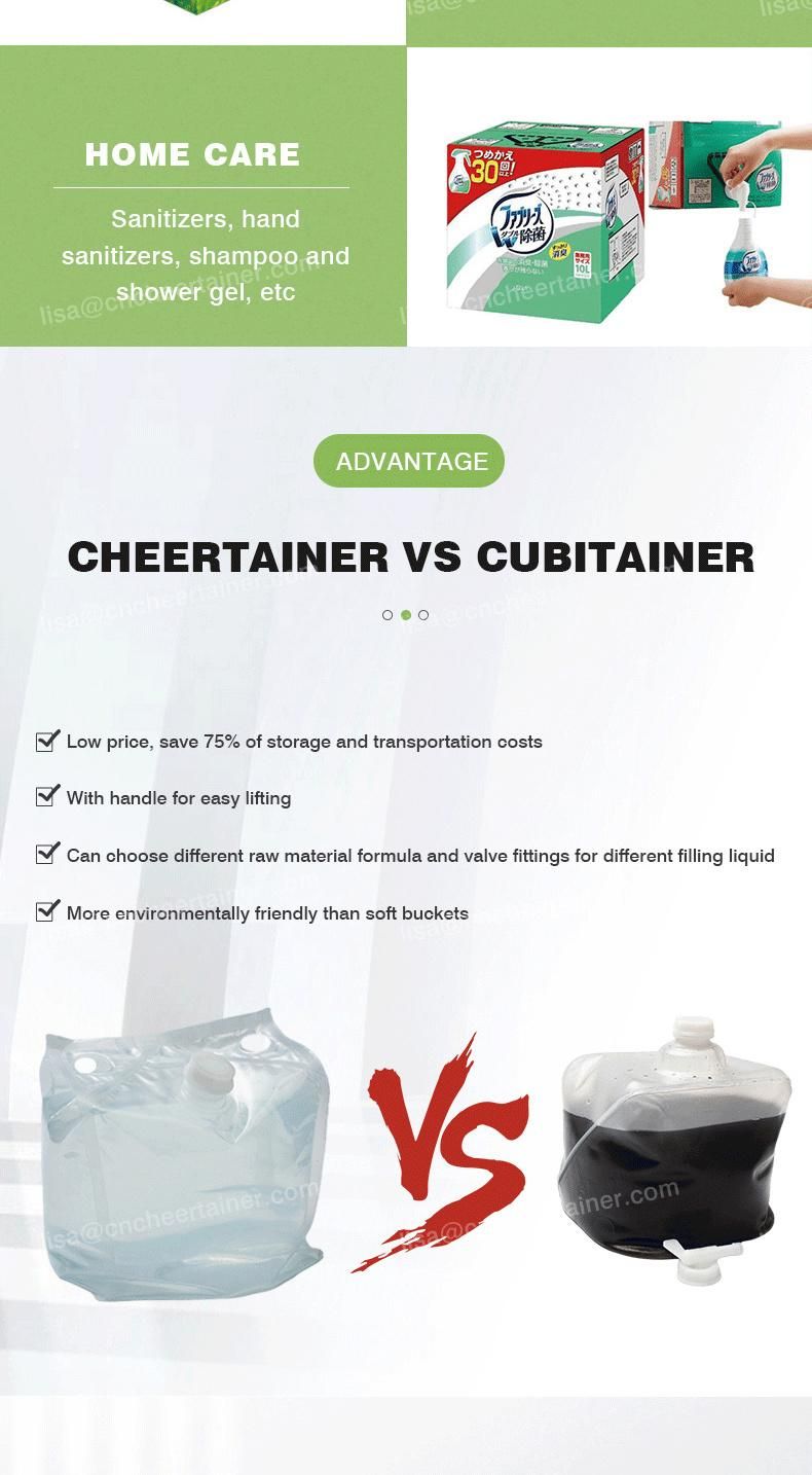 18L 50L Lightweight Large Packaging Bag in Box Cheertainer for Vinegar