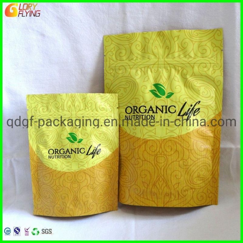 Flexible Packaging Food Packing Bag with Zip Lock for Whey Protein Powder