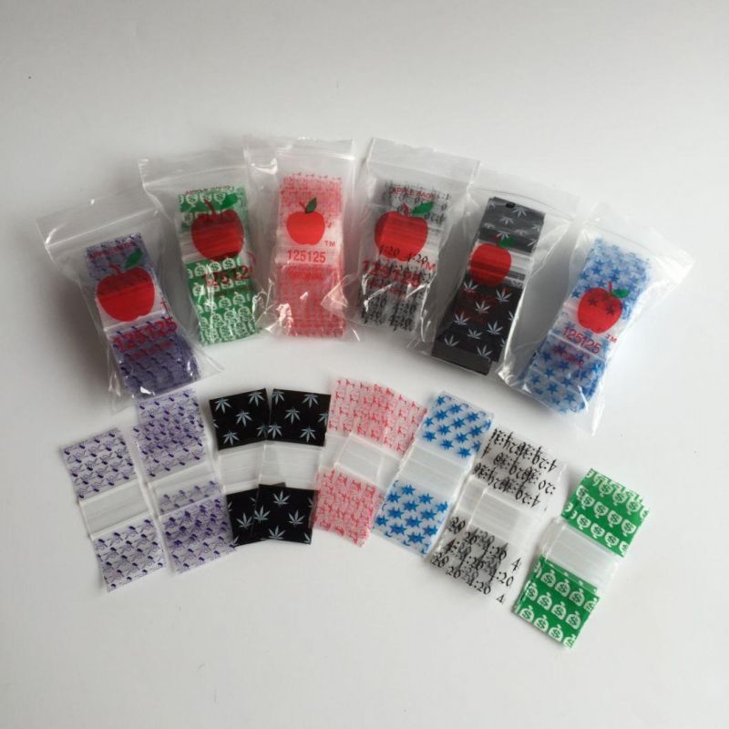 125125 Custom Plastic Apple Mini Zipper Lock Bags Baggies