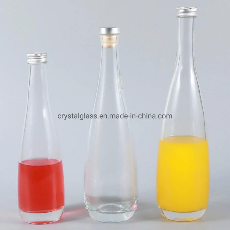 Super Flint Glass Ice Wine Bottle for Vodka Champange Whiskey Thicken Bottom Glass Drinking Bottle OEM 330ml 500ml