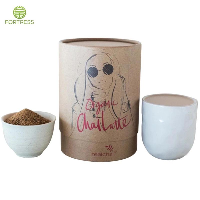 Cardboard Spice Protein Tea Powder Packaging Paper Tube