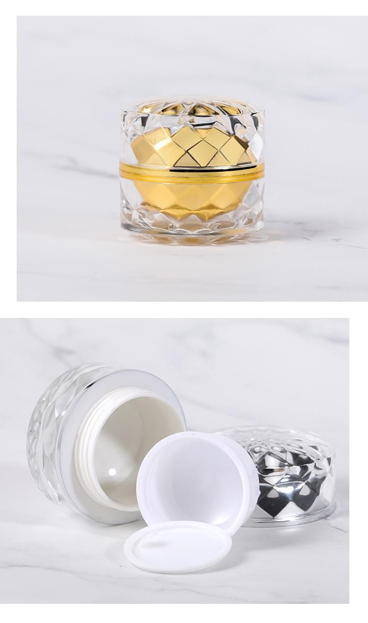 Factory Supply High Quality Mini Luxury Empty 5g Double Wall Round Empty Plastic Jar