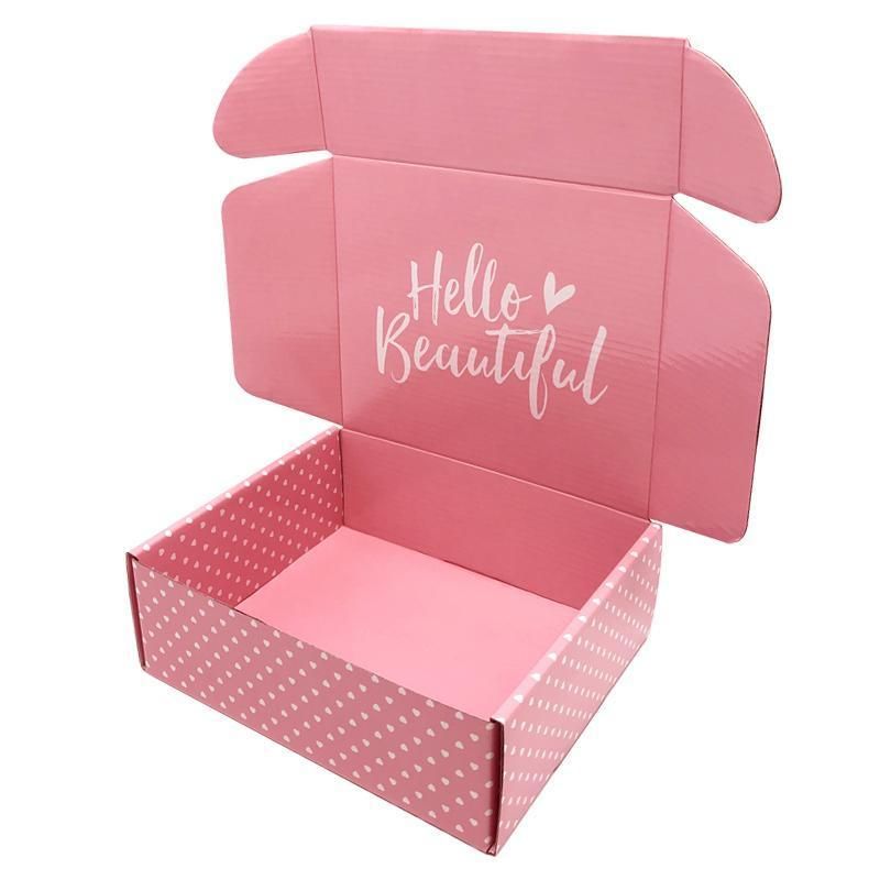 Wholesale Luxury Cardboard Custom Logo Paper Box for Shoes Flower Wig Packaging Box with Printing Subscription Suit Package Conveyance