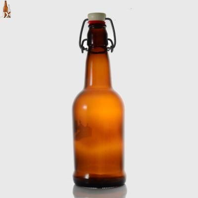 500ml Amber Glass Bottle for Beverage Food Beer Bottle Glassware Liquor Container Drink Bottle