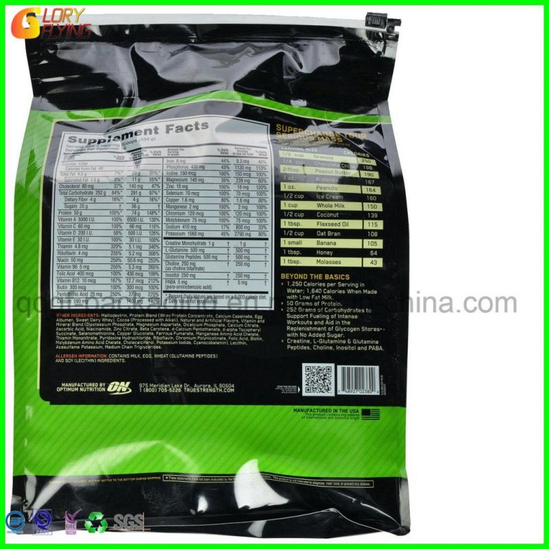 Slider Zipper Bag for Packing Nutrition/ Food Packaging Bag/Plastic Bag