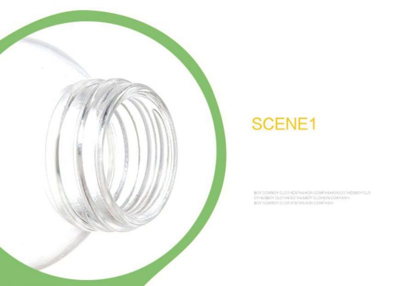 Wholesale 500ml 16 Oz Round Clear Glass Water Bottle with Plastic Cap