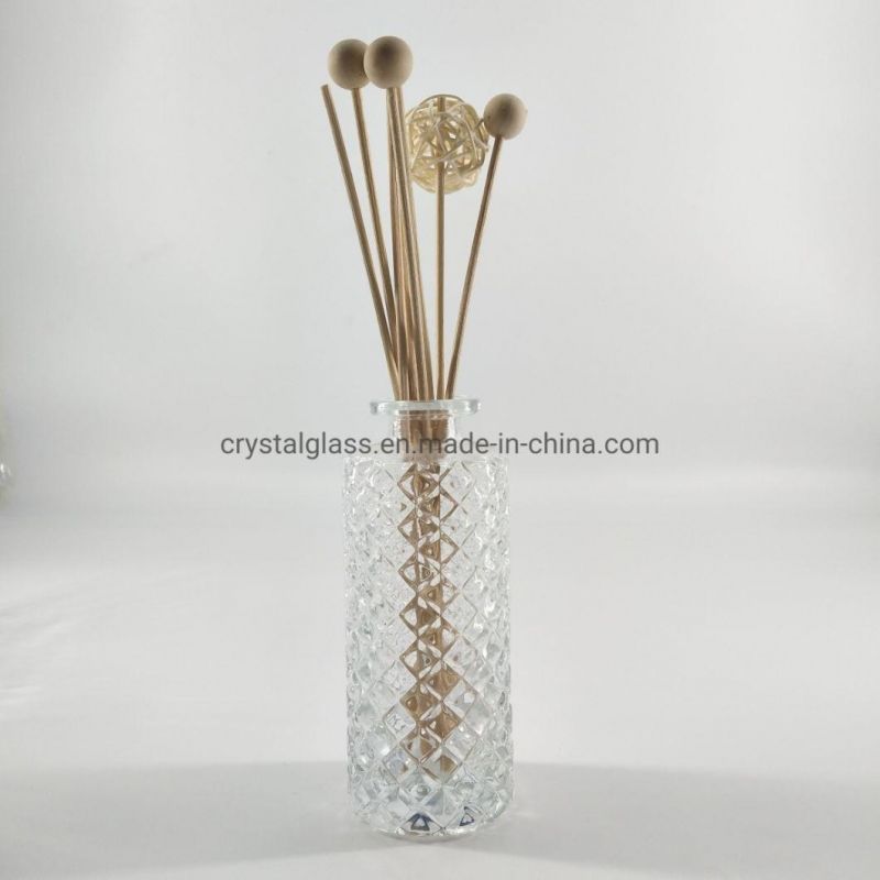 Glass Aromatherapy Bottle Reed Diffuser Glass Bottle Home Office Wedding Decor 5oz