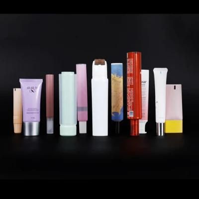 Refillable Cosmetic Cream Containers Plastic Packaging Squeeze Cosmetic Containers Tube Cream Lotion Soft Tube Custom Packaging Factory