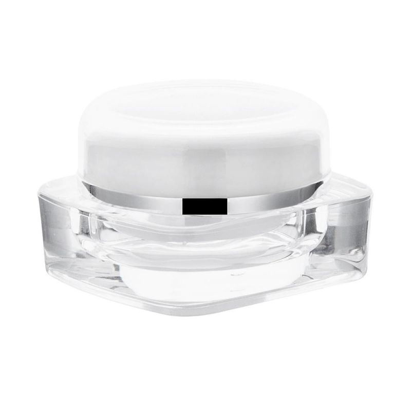 15g 30g 50g Good Quality Square Acrylic Cosmetics Jar Skin Care Container