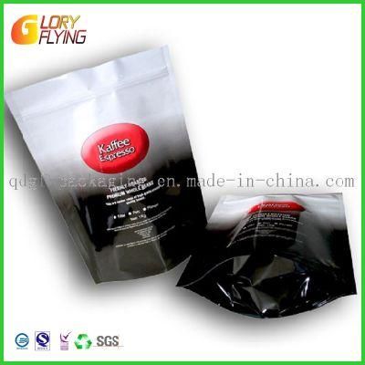 Kraft Paper Food Packaging Plastic Coffee Bag with Zipper and Valve