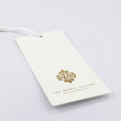 High Quality Gold Foil Hot Stamp 600GSM Coated Paper Hangtag