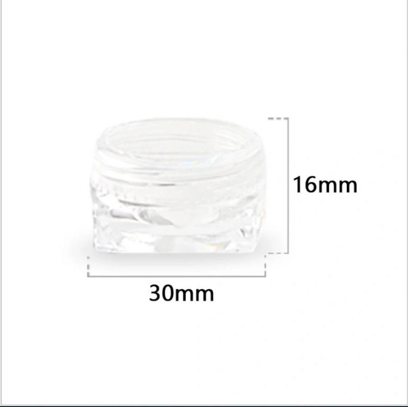 3G/5g Square Bottom Cream Box Cosmetic Packaging Lipstick Mini Skin Care Product Sub-Bottle Cream Bottle Sample Small