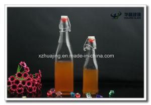 250ml 500ml Square Swing Top Glass Juice Bottles