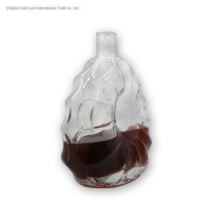 750ml Flat Brandy Wine Glass Bottle