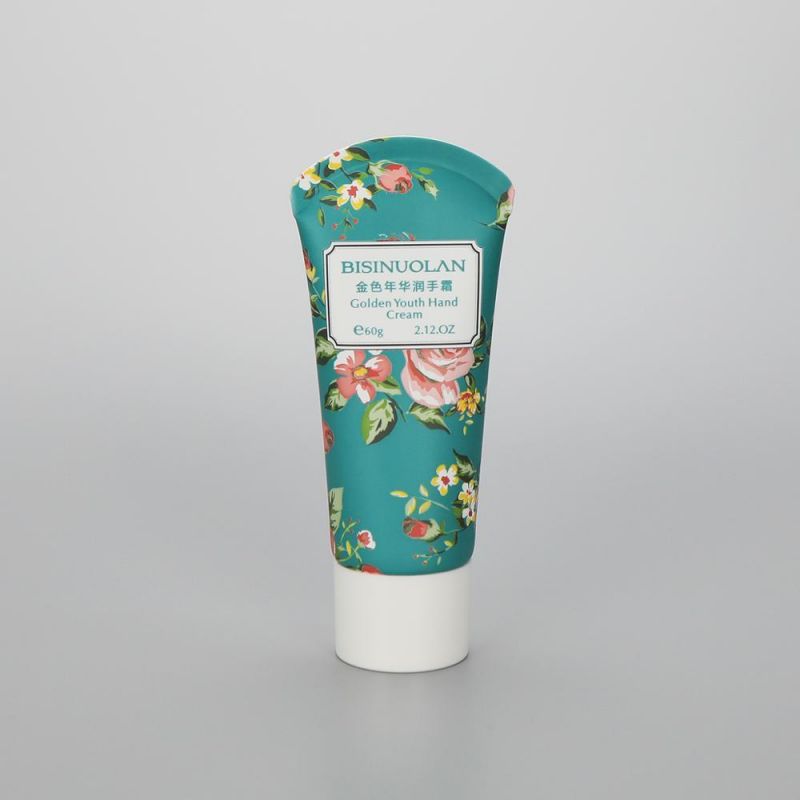 Cosmetic Plastic Hand Cream Tube with a Pump, Essential Soft Green Plastic PE Abl Hand Cream Packaging Cosmetic Lotion Tube