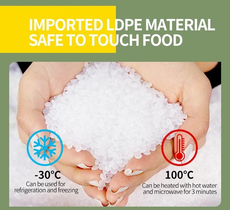 Food Grade Custom Packaging LDPE Waterproof Self Seal Pouch Plastic Zip Lock Packaging Bags