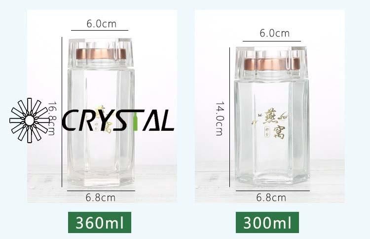 10oz 300 Ml High-End and Lead Free Bird Nest Jar/Honey Jar /Glass Bottle Jar