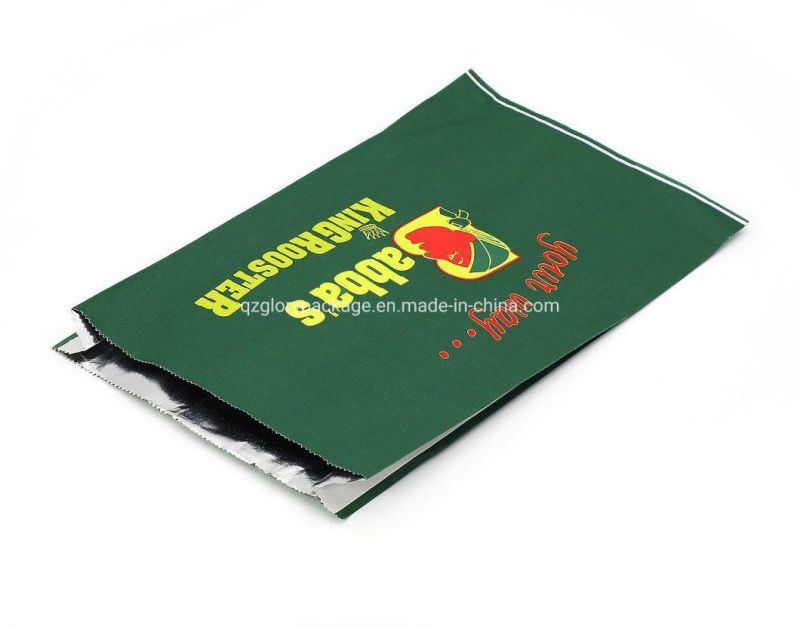 Custom Printed Aluminum Foil Lined Food Packaging Paper Bags with Your Own Logo