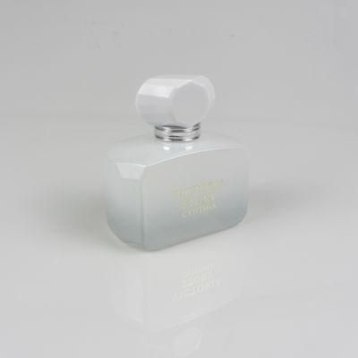 Rectangle Matte Black 100ml Refillable Glass Perfume Spray Bottle