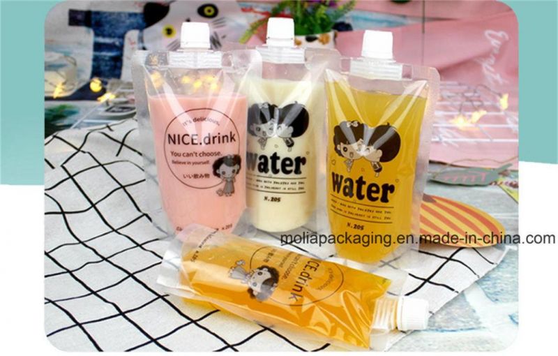 12color Spout Juice Packing Plastic Bags