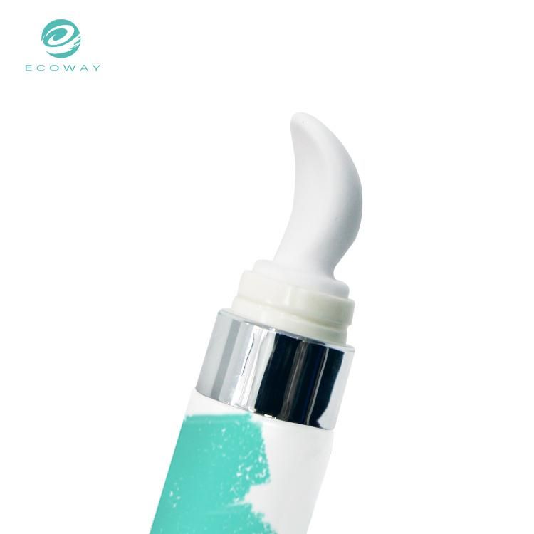 New Design Unsealed Plastic Eye Cream Tubes Cosmetic Packaging with Massage Applicator