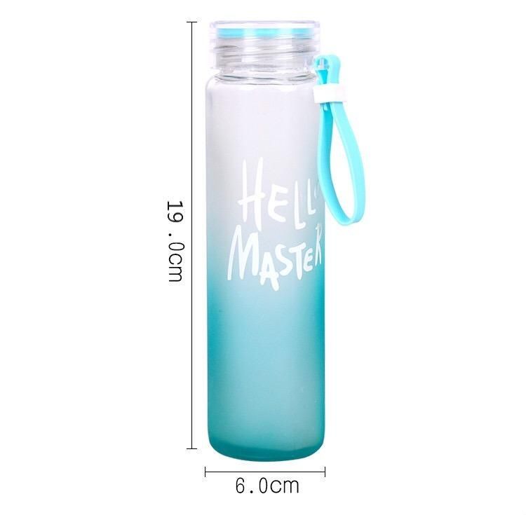 480ml Cute Gradient Corloful Portable Water Bottle for Student