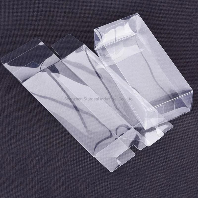 Wholesale Hard Clear Recyclable Folding Plastic PVC Packaging Boxes