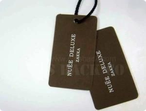 Customized Whosale Ppaer Clothes Hang Tag (GJ-Hangtag001)