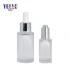 OEM 15ml 45ml Transparent PETG Lotion Frosted Dropper Bottle