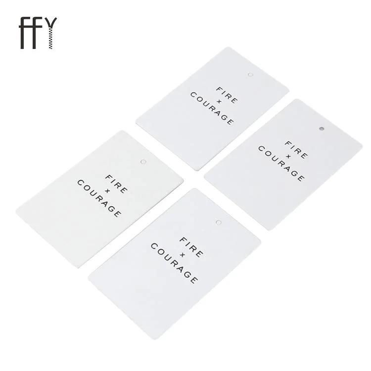 High Quality Luxury Thinken Paper Printed Hangtag Ffy Custom Logo Eco Friendly Colorful Label Tag for Cloth